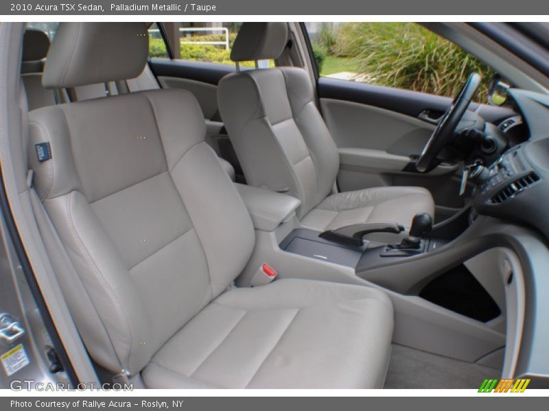 Palladium Metallic / Taupe 2010 Acura TSX Sedan