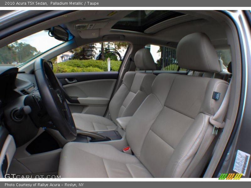 Palladium Metallic / Taupe 2010 Acura TSX Sedan