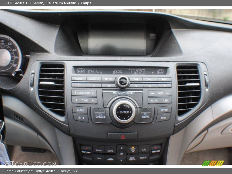 Palladium Metallic / Taupe 2010 Acura TSX Sedan