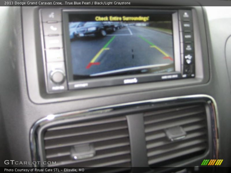 True Blue Pearl / Black/Light Graystone 2013 Dodge Grand Caravan Crew