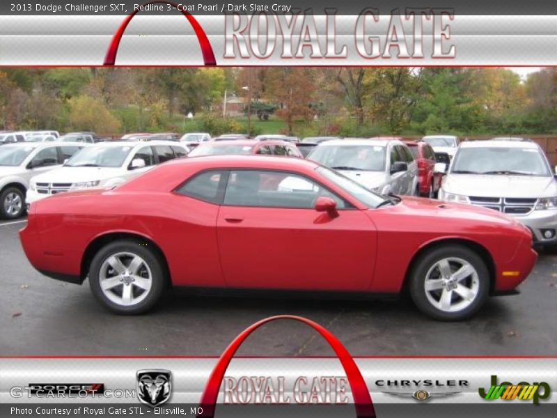 Redline 3-Coat Pearl / Dark Slate Gray 2013 Dodge Challenger SXT
