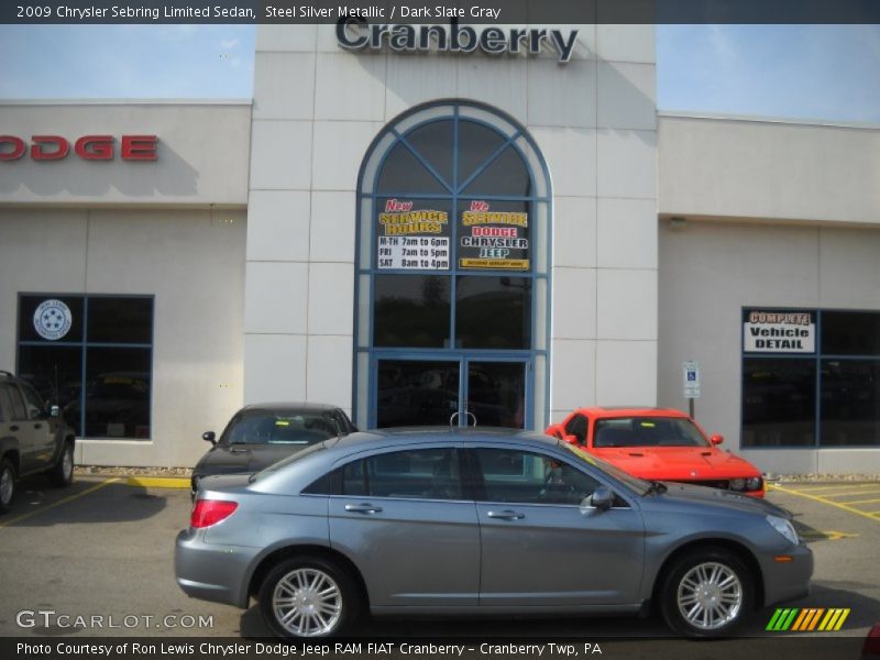 Steel Silver Metallic / Dark Slate Gray 2009 Chrysler Sebring Limited Sedan
