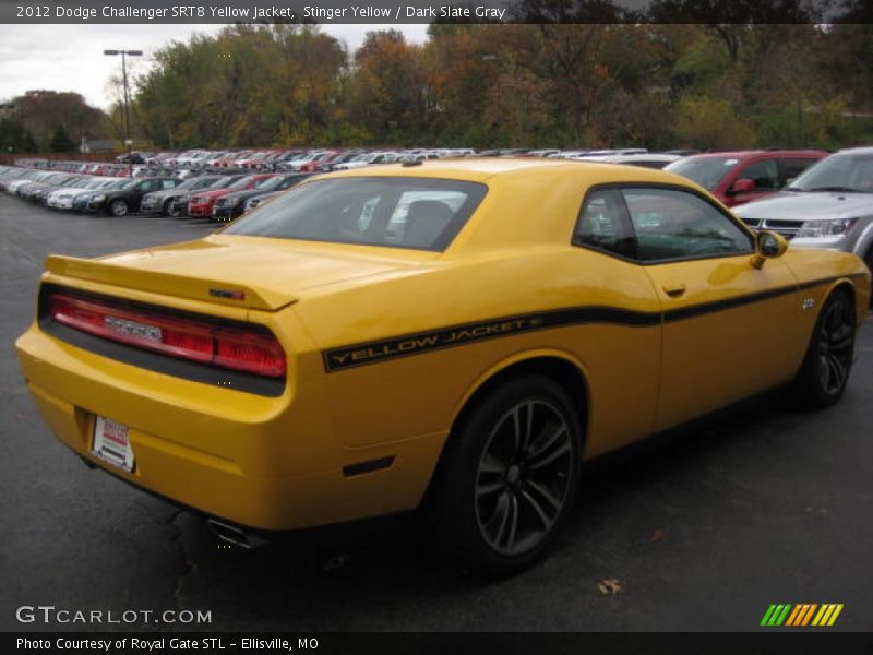 Stinger Yellow / Dark Slate Gray 2012 Dodge Challenger SRT8 Yellow Jacket