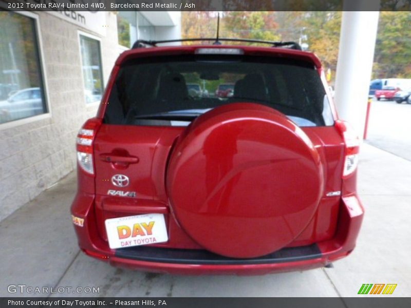Barcelona Red Metallic / Ash 2012 Toyota RAV4 Limited 4WD