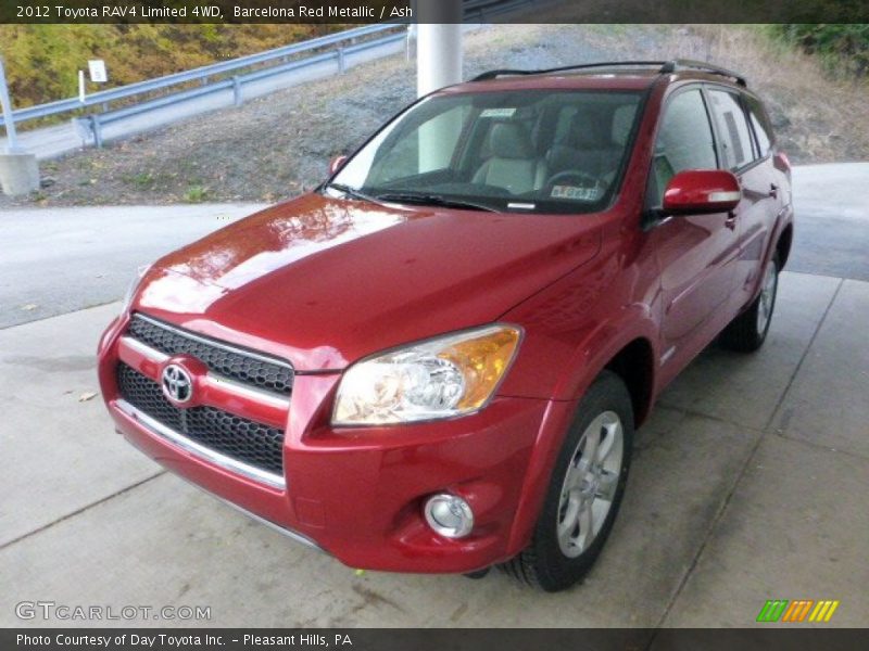 Barcelona Red Metallic / Ash 2012 Toyota RAV4 Limited 4WD