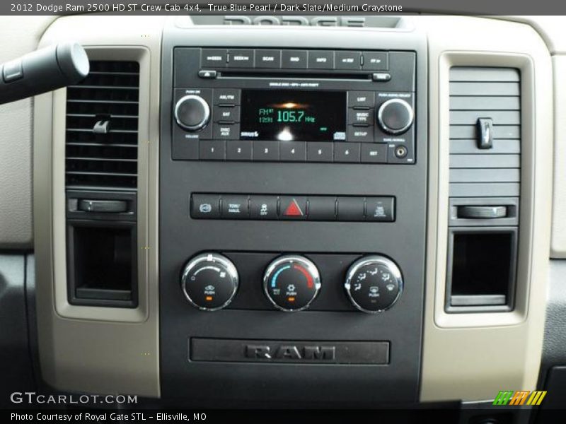 True Blue Pearl / Dark Slate/Medium Graystone 2012 Dodge Ram 2500 HD ST Crew Cab 4x4