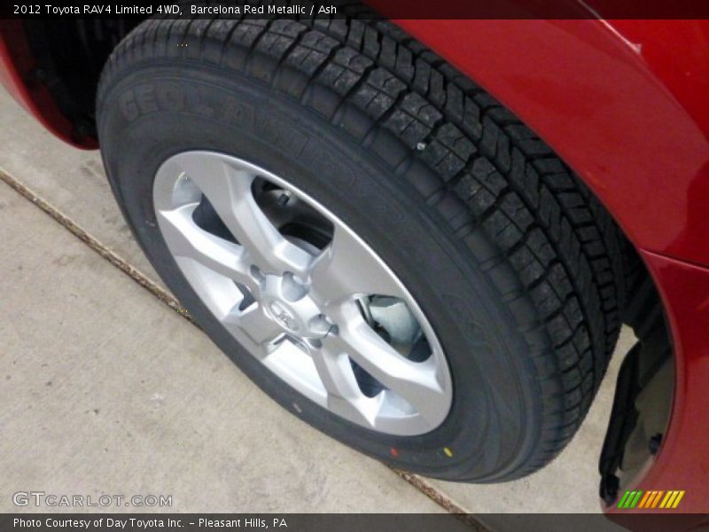 Barcelona Red Metallic / Ash 2012 Toyota RAV4 Limited 4WD