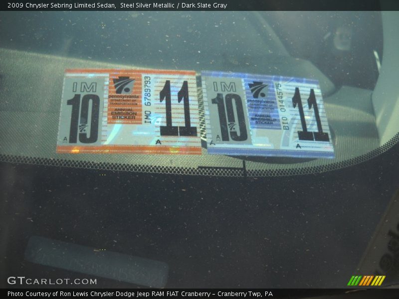 Steel Silver Metallic / Dark Slate Gray 2009 Chrysler Sebring Limited Sedan