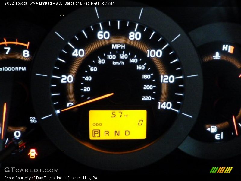 Barcelona Red Metallic / Ash 2012 Toyota RAV4 Limited 4WD