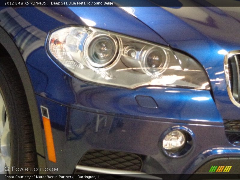 Deep Sea Blue Metallic / Sand Beige 2012 BMW X5 xDrive35i