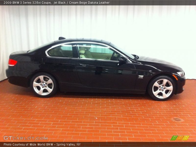 Jet Black / Cream Beige Dakota Leather 2009 BMW 3 Series 328xi Coupe