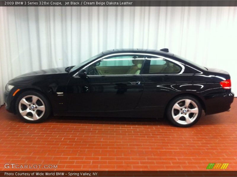 Jet Black / Cream Beige Dakota Leather 2009 BMW 3 Series 328xi Coupe