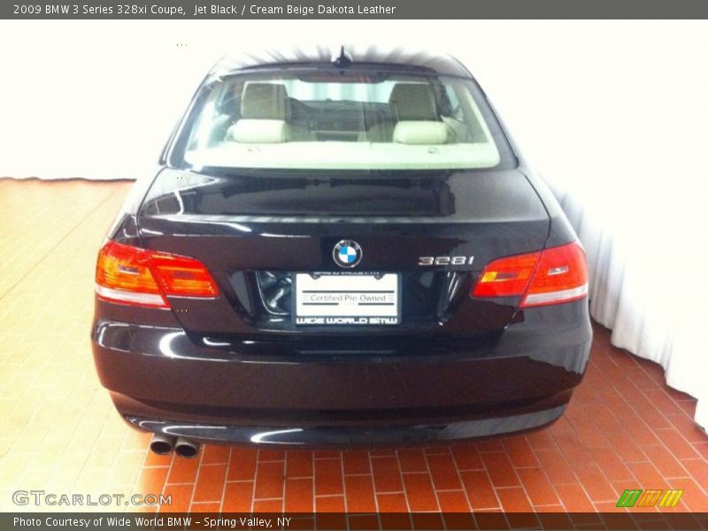 Jet Black / Cream Beige Dakota Leather 2009 BMW 3 Series 328xi Coupe