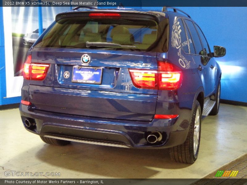 Deep Sea Blue Metallic / Sand Beige 2012 BMW X5 xDrive35i