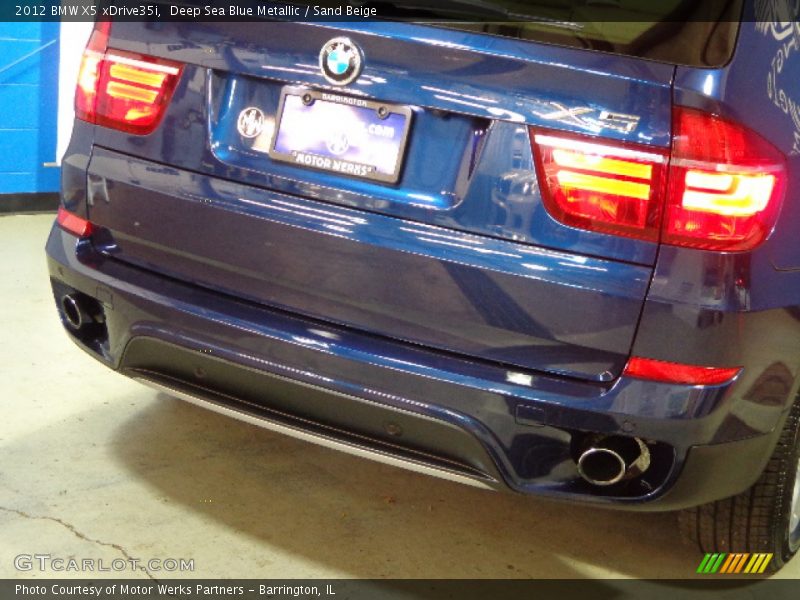 Deep Sea Blue Metallic / Sand Beige 2012 BMW X5 xDrive35i