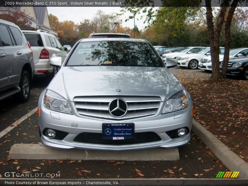 Iridium Silver Metallic / Black 2009 Mercedes-Benz C 350 Sport