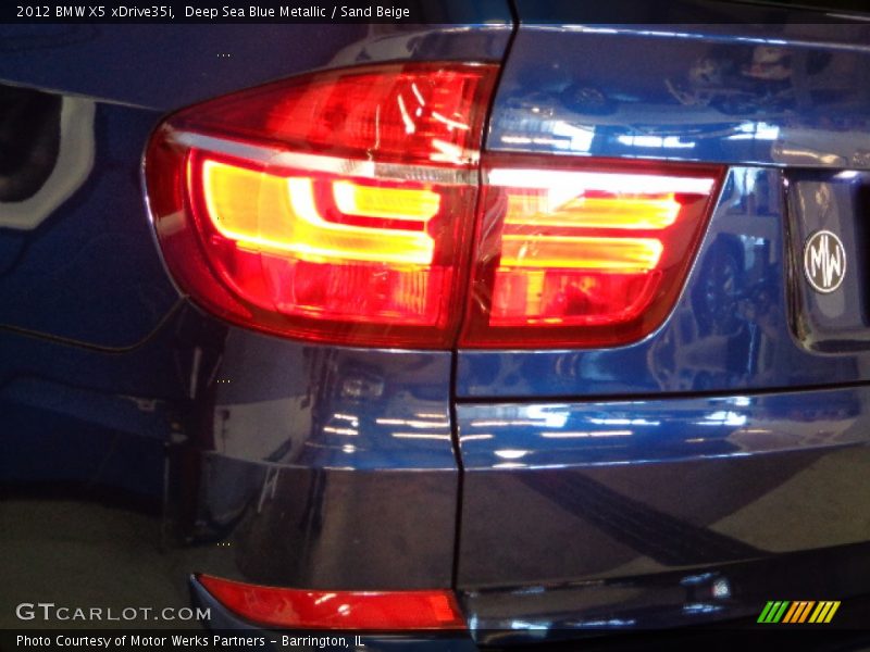 Deep Sea Blue Metallic / Sand Beige 2012 BMW X5 xDrive35i