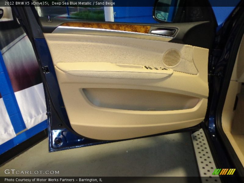 Deep Sea Blue Metallic / Sand Beige 2012 BMW X5 xDrive35i