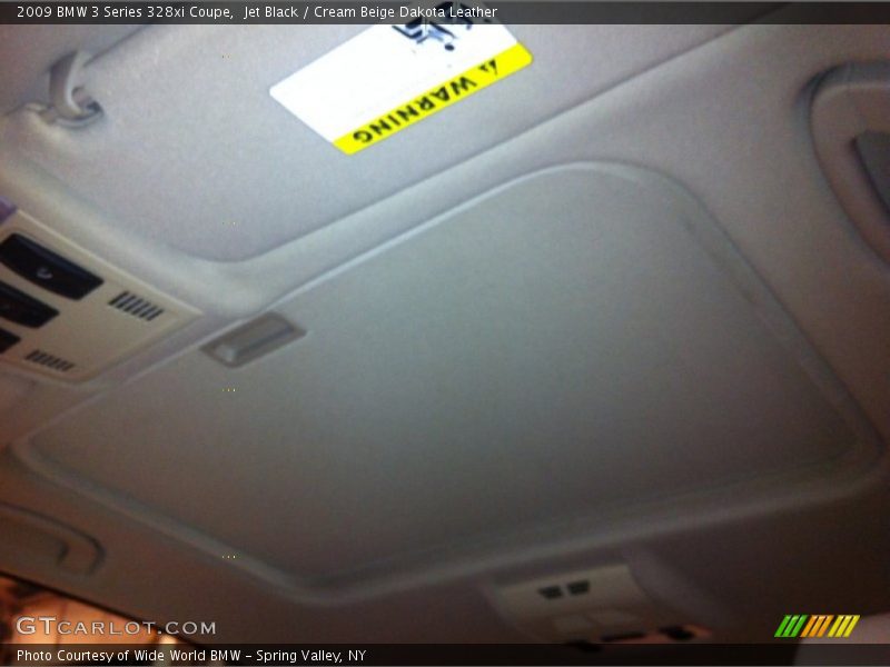 Jet Black / Cream Beige Dakota Leather 2009 BMW 3 Series 328xi Coupe
