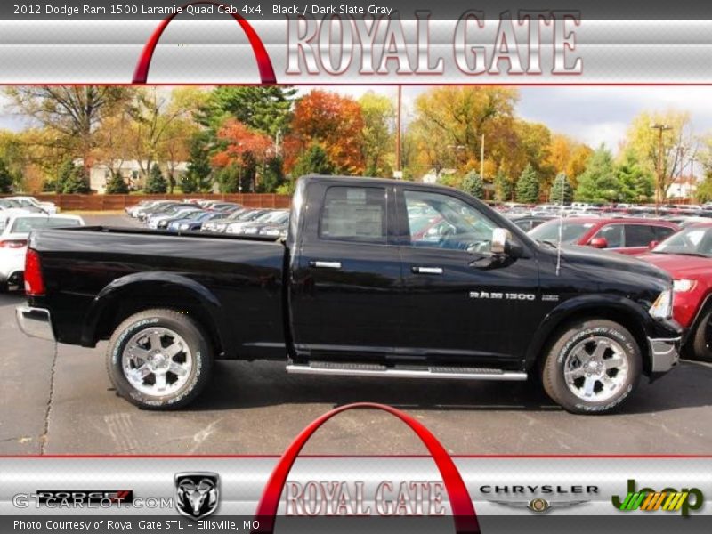 Black / Dark Slate Gray 2012 Dodge Ram 1500 Laramie Quad Cab 4x4