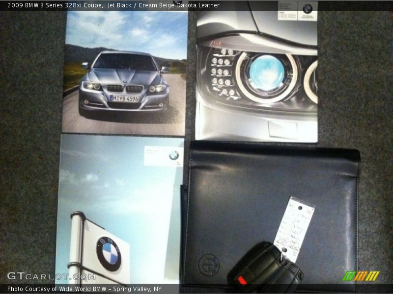 Jet Black / Cream Beige Dakota Leather 2009 BMW 3 Series 328xi Coupe