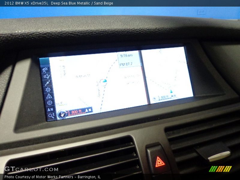 Deep Sea Blue Metallic / Sand Beige 2012 BMW X5 xDrive35i