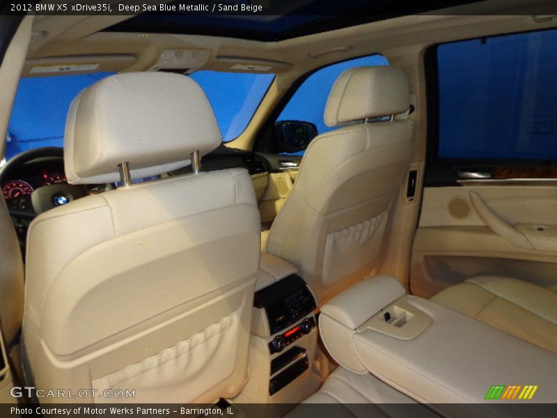 Deep Sea Blue Metallic / Sand Beige 2012 BMW X5 xDrive35i