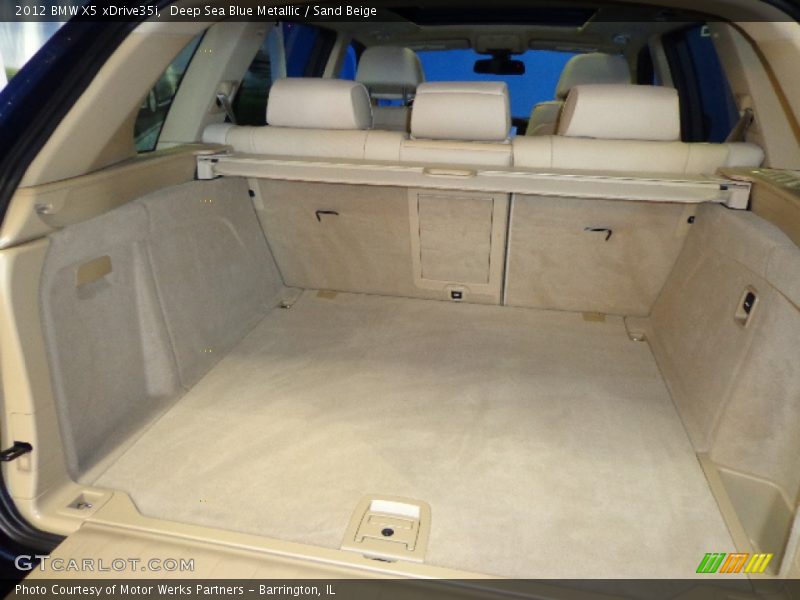 Deep Sea Blue Metallic / Sand Beige 2012 BMW X5 xDrive35i