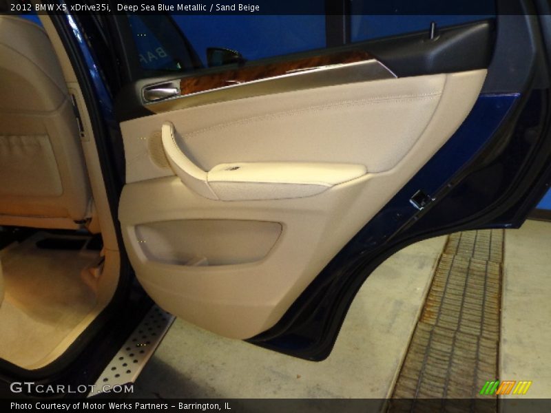 Deep Sea Blue Metallic / Sand Beige 2012 BMW X5 xDrive35i