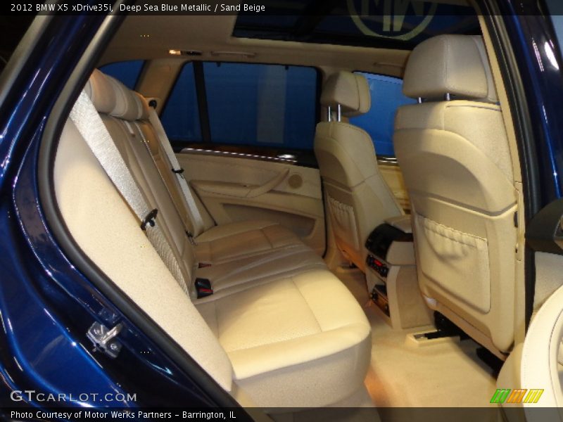 Deep Sea Blue Metallic / Sand Beige 2012 BMW X5 xDrive35i