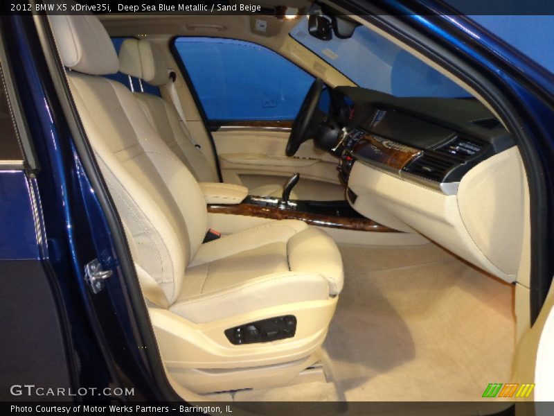 Deep Sea Blue Metallic / Sand Beige 2012 BMW X5 xDrive35i