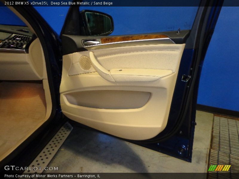 Deep Sea Blue Metallic / Sand Beige 2012 BMW X5 xDrive35i