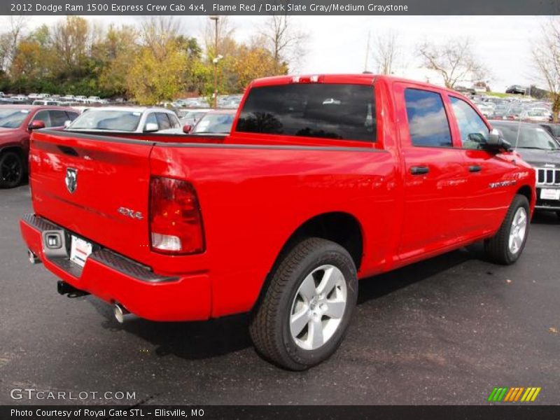 Flame Red / Dark Slate Gray/Medium Graystone 2012 Dodge Ram 1500 Express Crew Cab 4x4