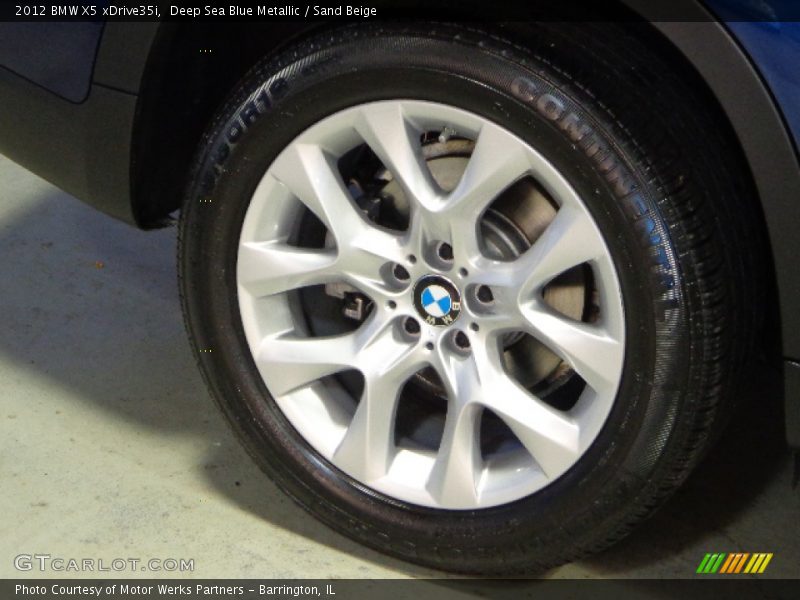 Deep Sea Blue Metallic / Sand Beige 2012 BMW X5 xDrive35i