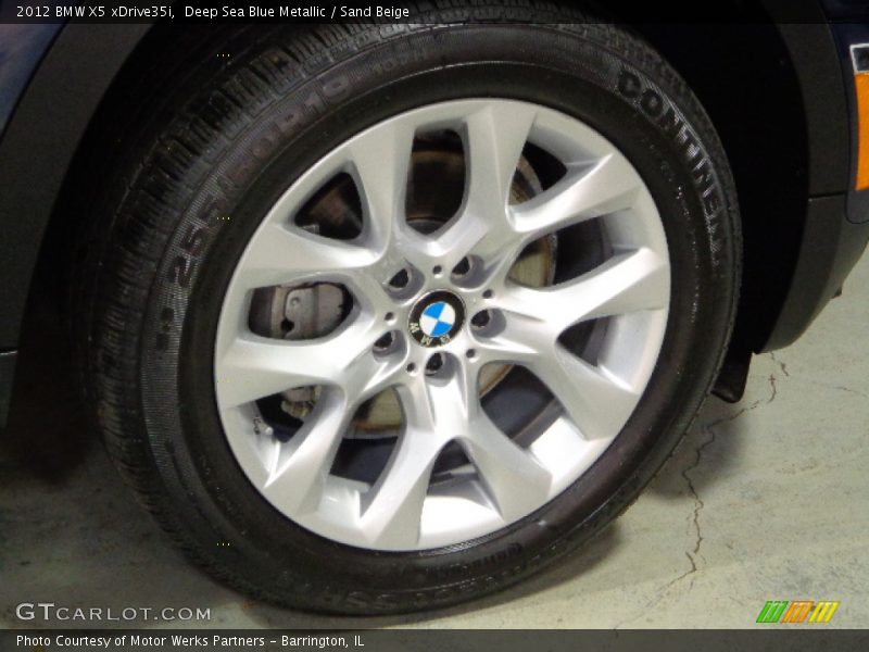 Deep Sea Blue Metallic / Sand Beige 2012 BMW X5 xDrive35i