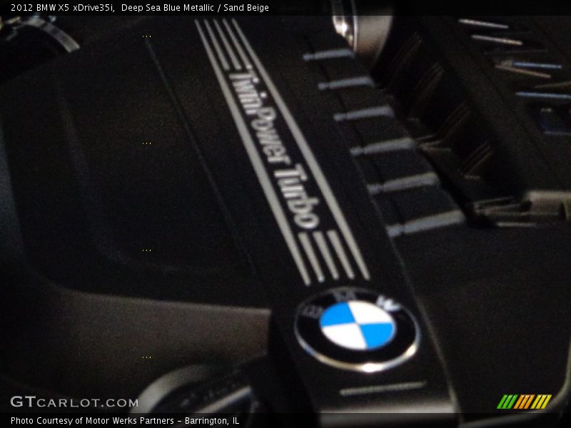 Deep Sea Blue Metallic / Sand Beige 2012 BMW X5 xDrive35i