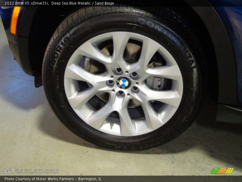 Deep Sea Blue Metallic / Sand Beige 2012 BMW X5 xDrive35i