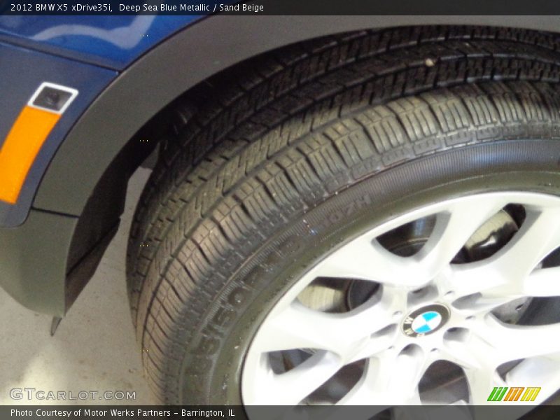 Deep Sea Blue Metallic / Sand Beige 2012 BMW X5 xDrive35i