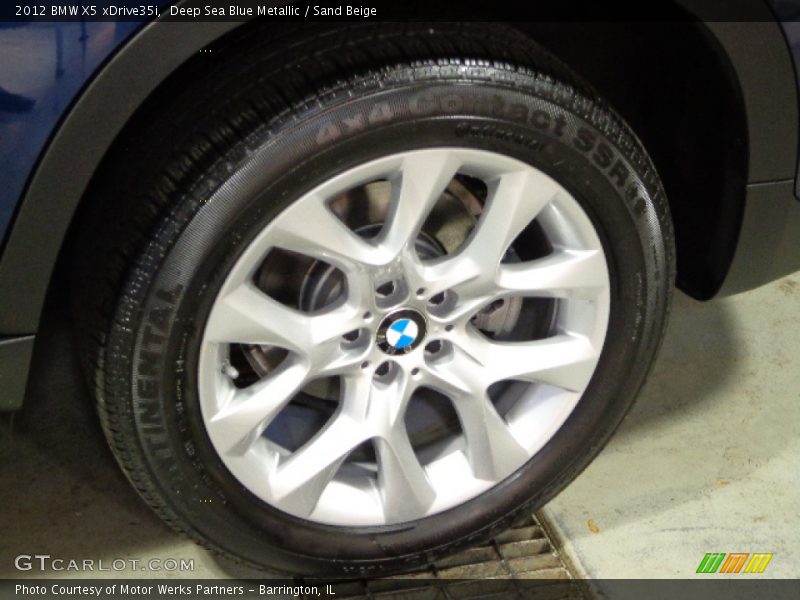Deep Sea Blue Metallic / Sand Beige 2012 BMW X5 xDrive35i