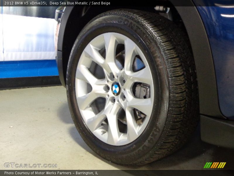 Deep Sea Blue Metallic / Sand Beige 2012 BMW X5 xDrive35i