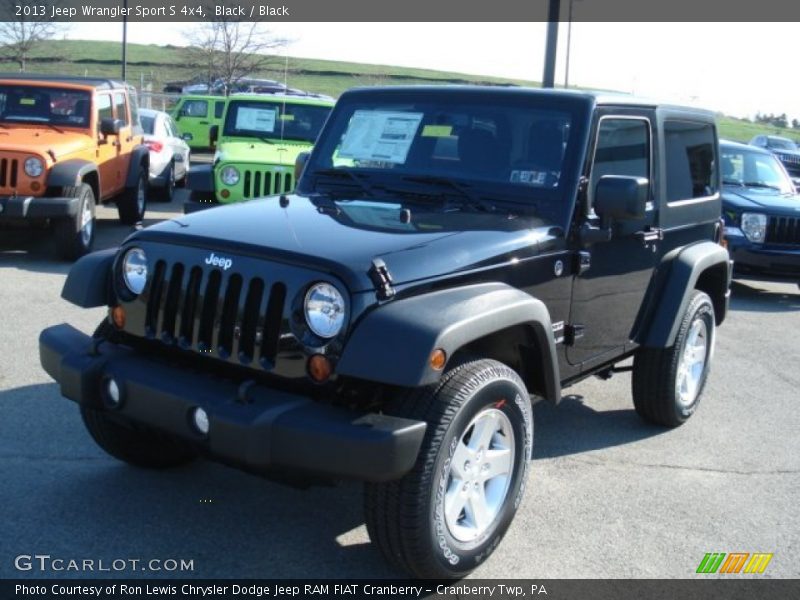 Black / Black 2013 Jeep Wrangler Sport S 4x4