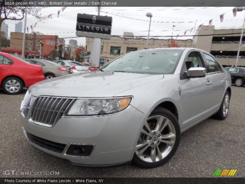 Brilliant Silver Metallic / Dark Charcoal 2010 Lincoln MKZ AWD