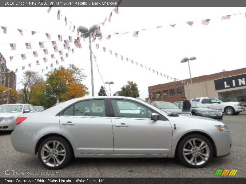 Brilliant Silver Metallic / Dark Charcoal 2010 Lincoln MKZ AWD