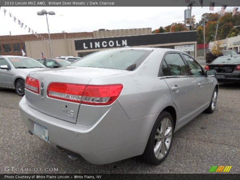 Brilliant Silver Metallic / Dark Charcoal 2010 Lincoln MKZ AWD