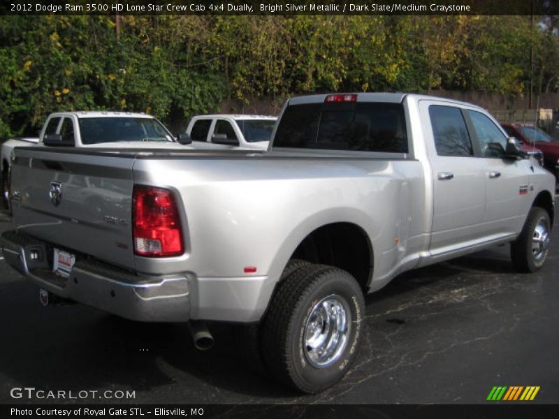 Bright Silver Metallic / Dark Slate/Medium Graystone 2012 Dodge Ram 3500 HD Lone Star Crew Cab 4x4 Dually