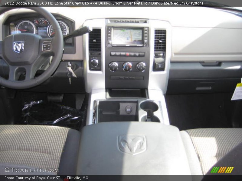Bright Silver Metallic / Dark Slate/Medium Graystone 2012 Dodge Ram 3500 HD Lone Star Crew Cab 4x4 Dually