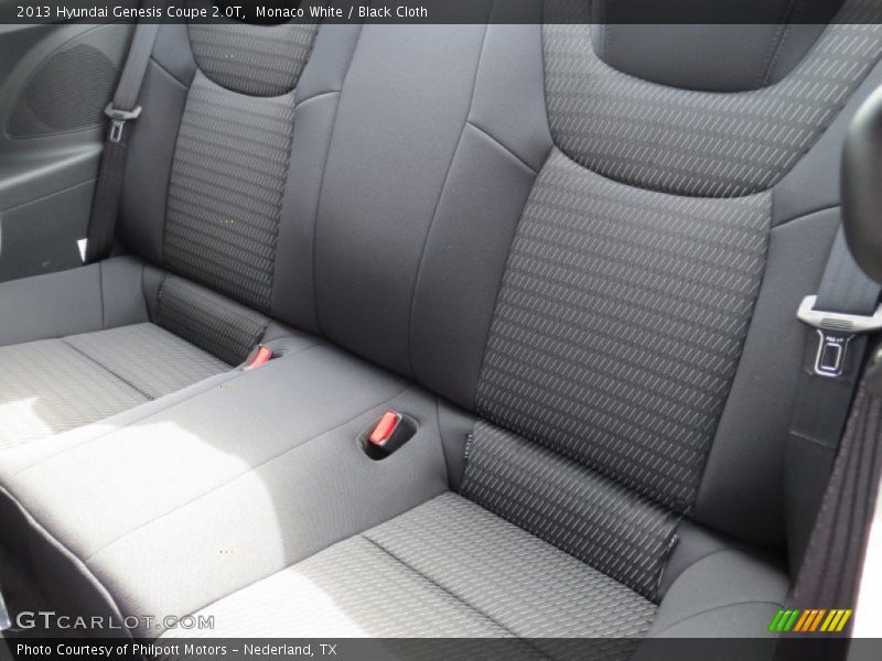 Rear Seat of 2013 Genesis Coupe 2.0T
