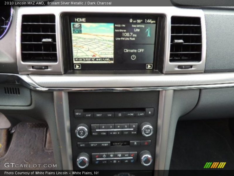 Brilliant Silver Metallic / Dark Charcoal 2010 Lincoln MKZ AWD