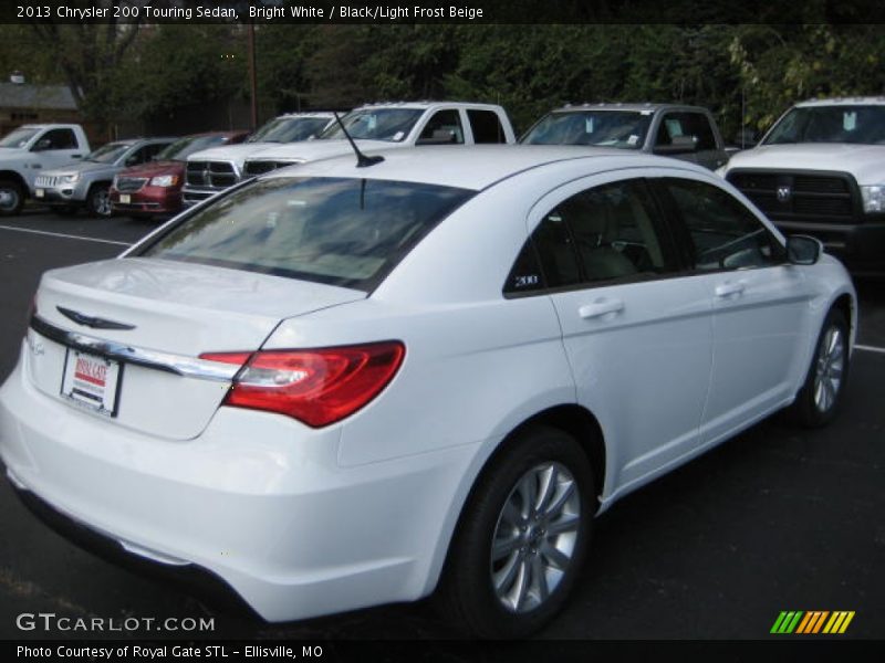 Bright White / Black/Light Frost Beige 2013 Chrysler 200 Touring Sedan