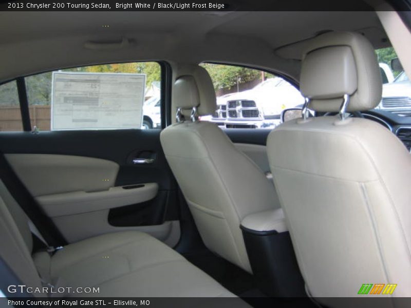 Bright White / Black/Light Frost Beige 2013 Chrysler 200 Touring Sedan